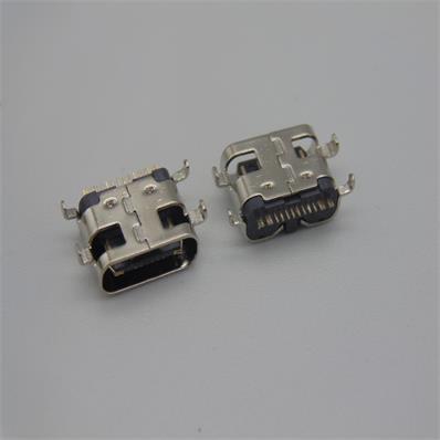 HJC-TC-007 USB -TYPE-C沉板0.8前插后贴16P母座L=6.50