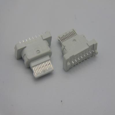 HJC-TC-020 USB -TYPE-C 180度直插16P全塑母座L=10.0