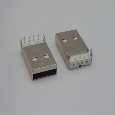 HJC-UG-002 USB90度沉板公头白胶