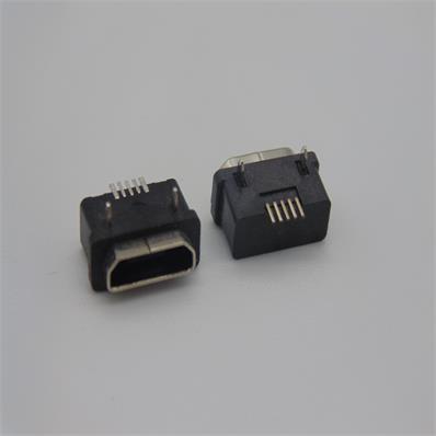 HJC-MC-003 MICRO USB 5P前插后贴5.65 1.4带防水圈