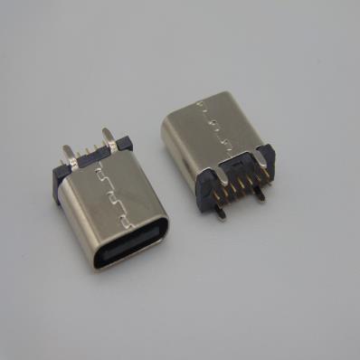 HJC-TC-025 USB TYPE-C-14P 立式插板母座L=9.3-10.5